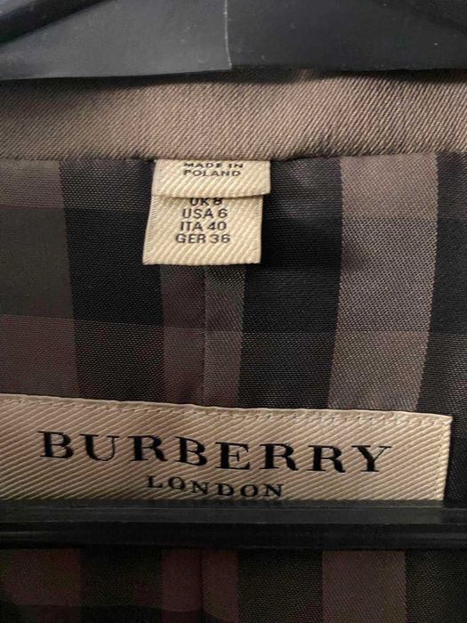 BURBERRY markowy żakiet w kolorze fango r. 38