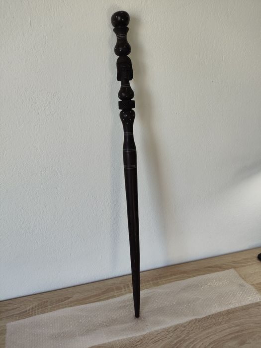 Bengala Bastão Antigo em Arte Africana