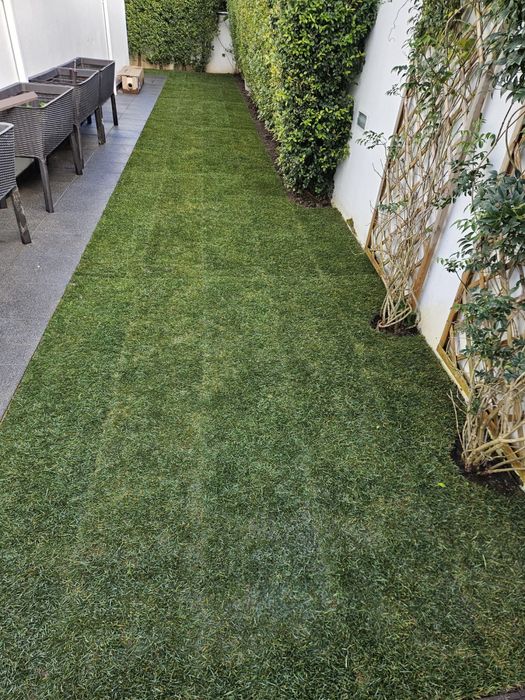 relva natural em tapete