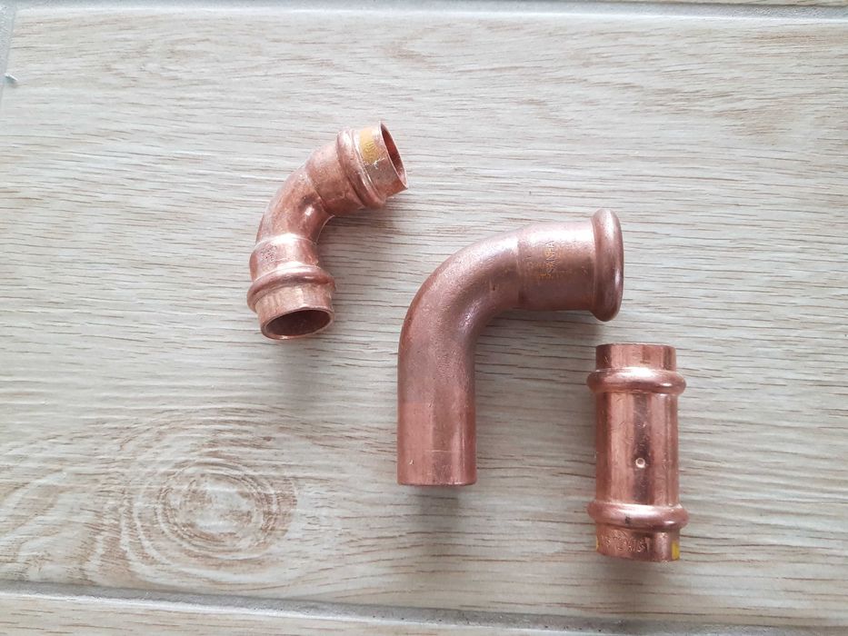 Kolano PEX, nypel mosiężny, kolano PP 32, kolano miedziane