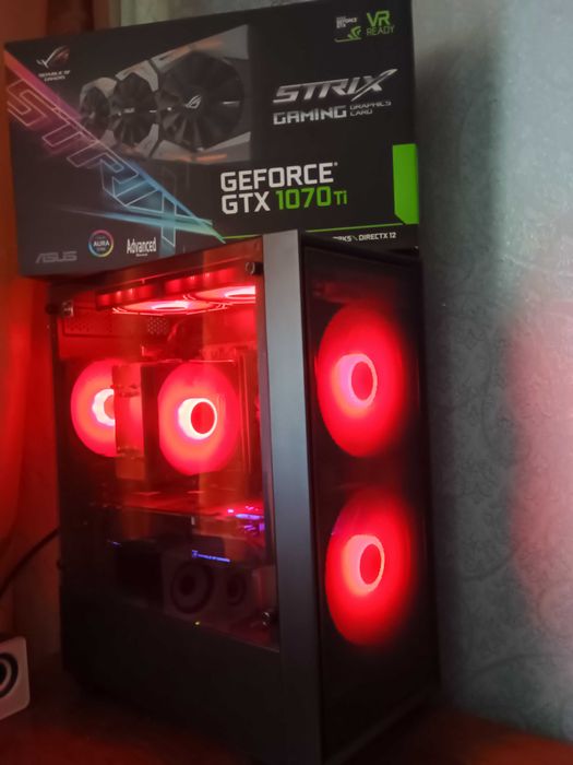 Мощный ПК. RYZEN 5. 3600,ddr4 16gb,GTX GEFORCE 1070TI 8gb.