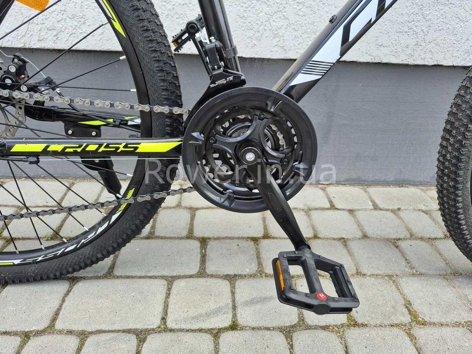 Велосипед алюмінієвий CrossBike 26" Tracker 2024 Рама 17" black-yellow