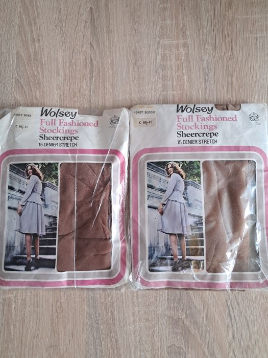 Pończochy nylonowe Fully Fashioned Wolsey  retro, vintage