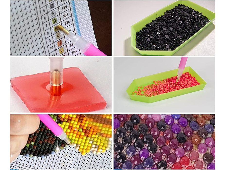 Haft diamentowy drzewo zestaw diamond painting dla dzieci prezent