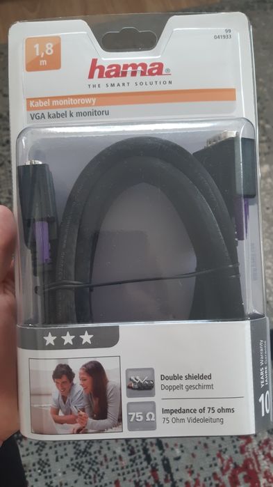 Nowy kabel, monitorowy.