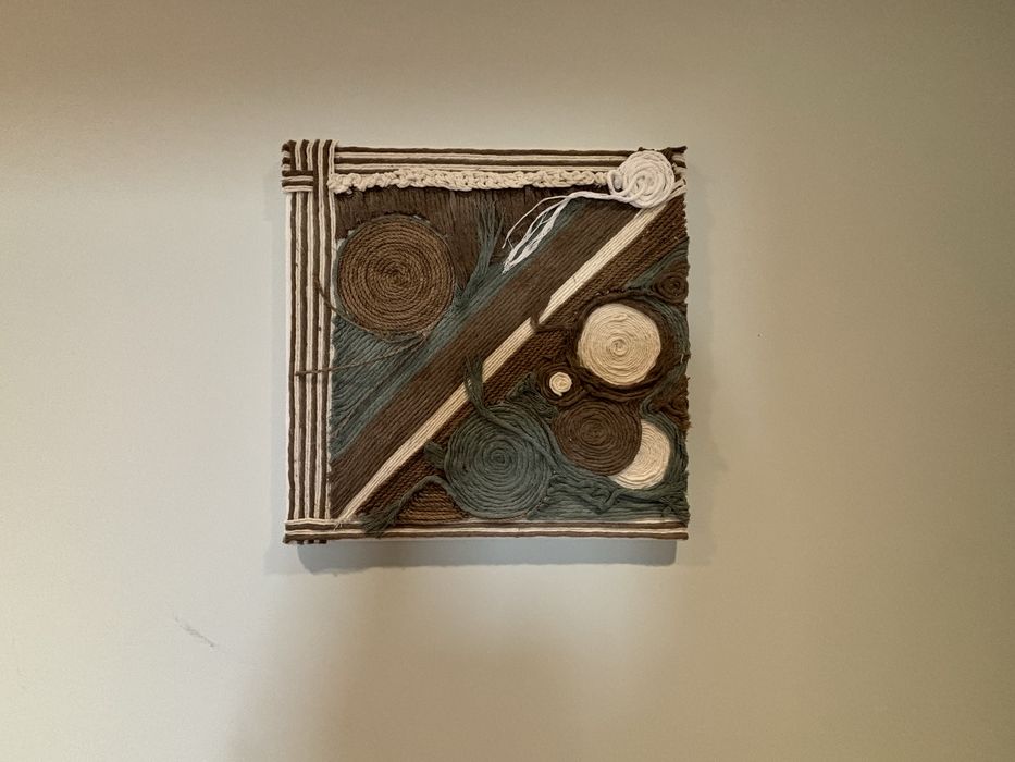 Quadro macramé Circulo da vida 2