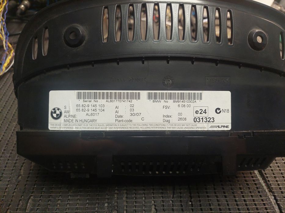 Bmw e60 e61 e90 e91Monitor centra ccc basis lowl