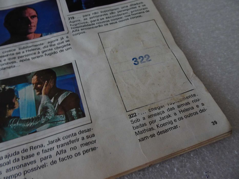 Caderneta de cromos Espaço 1999 (Faltam 25 cromos)