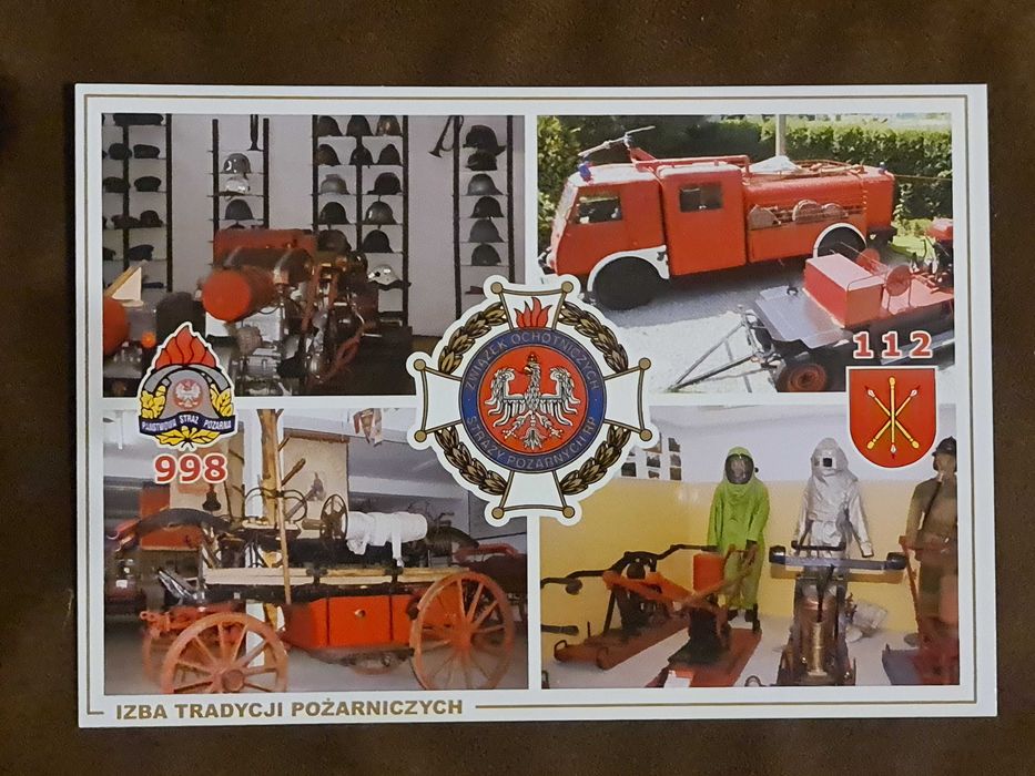 Kraśnik lubelskie pocztówka kolekcjonerska Izba Tradycji Pożarniczych