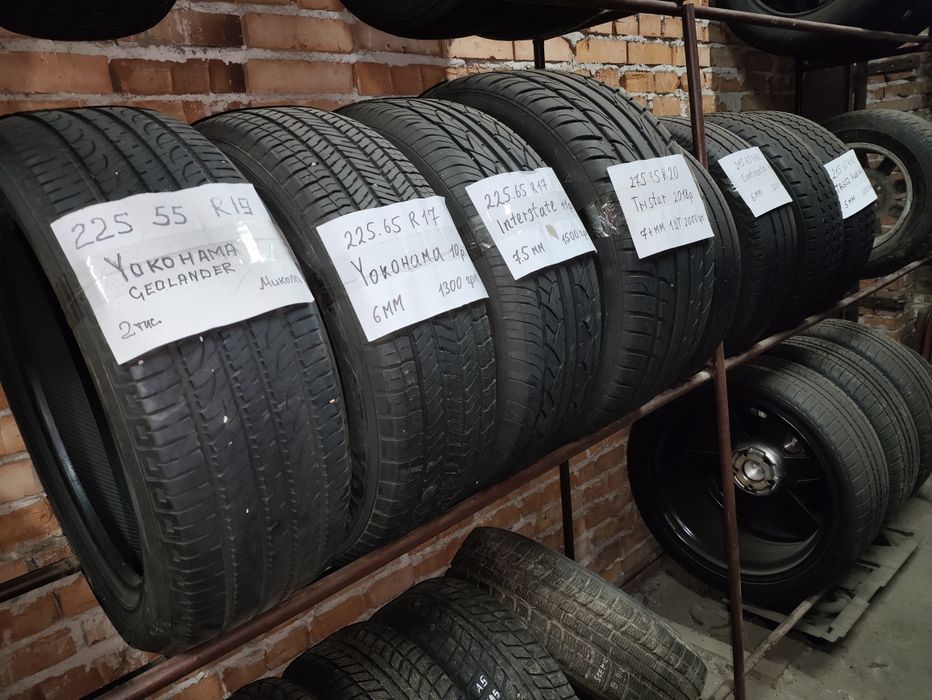 Шини R15-R19 одиночки,розпаровки,запаски.Стан нових.