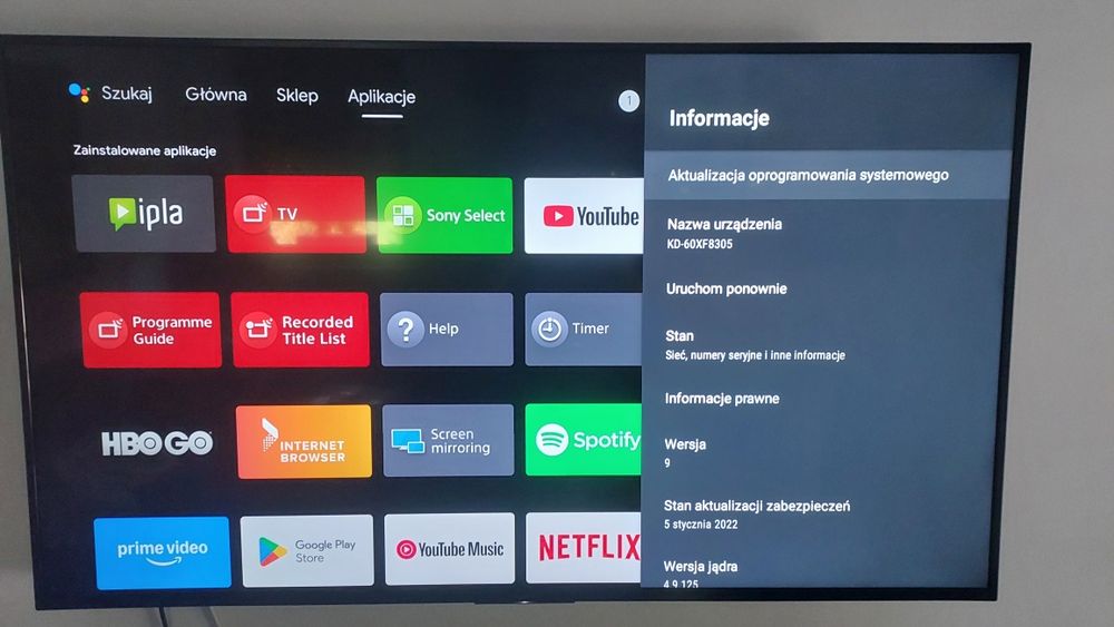 Telewizor Sony KD60xf8305  led 60 4k ultra hd android