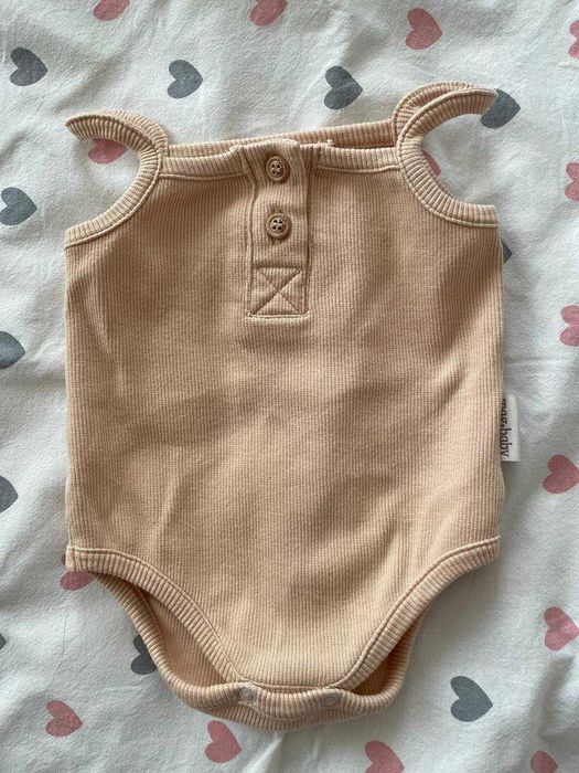 Майка-боді в рубчик MagBaby 62-68 р. (до 6 міс)