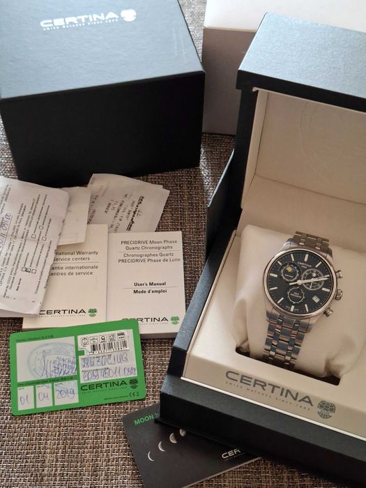 Zegarek męski Certina DS-8 Chrono Moon Phase