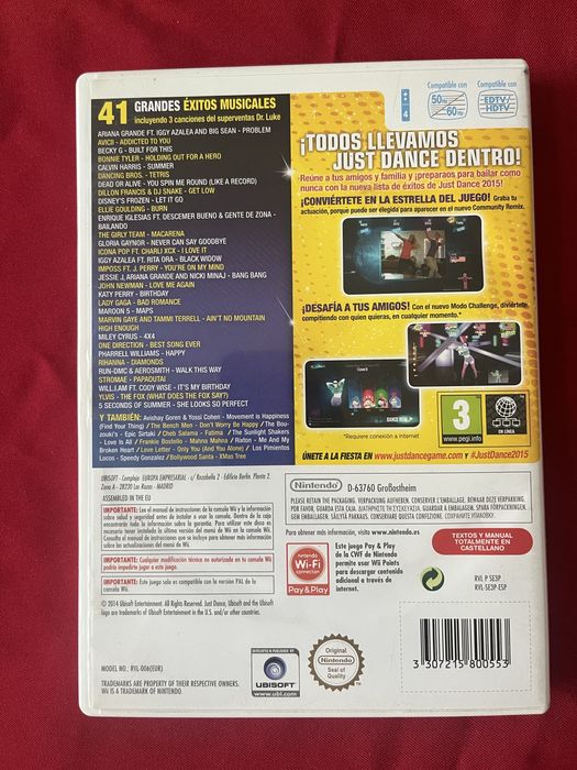Just Dance 2015 wii