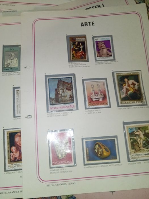 Selos de arte e pintura