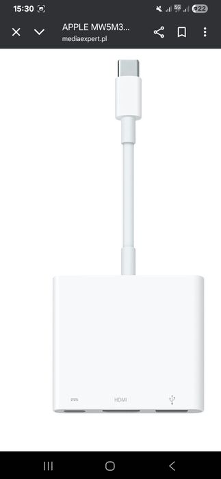 Adapter USB typu c apple