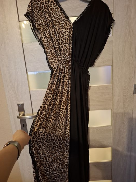 Sukienka oversize panterka