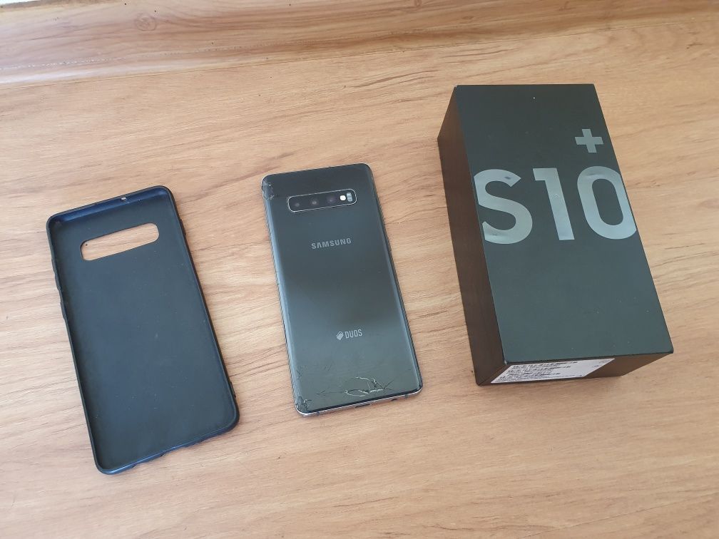 Телефон Флагман Samsung galaxy s10+ plus black 128gb duos Коробка: 4 ...