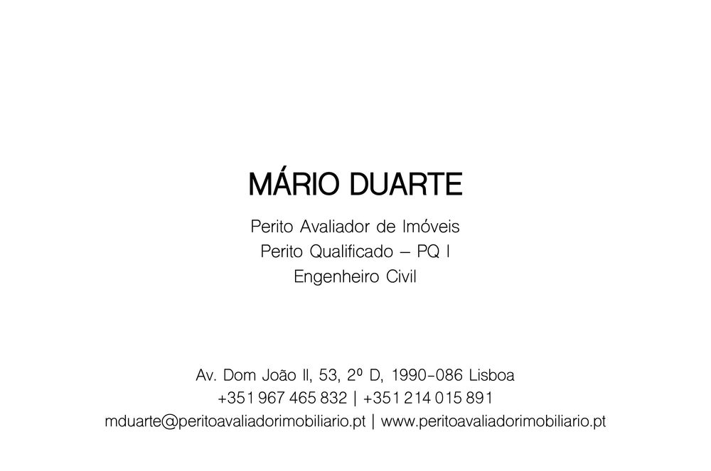 Mário Duarte - Certificação Energética e Avaliação Imóveis