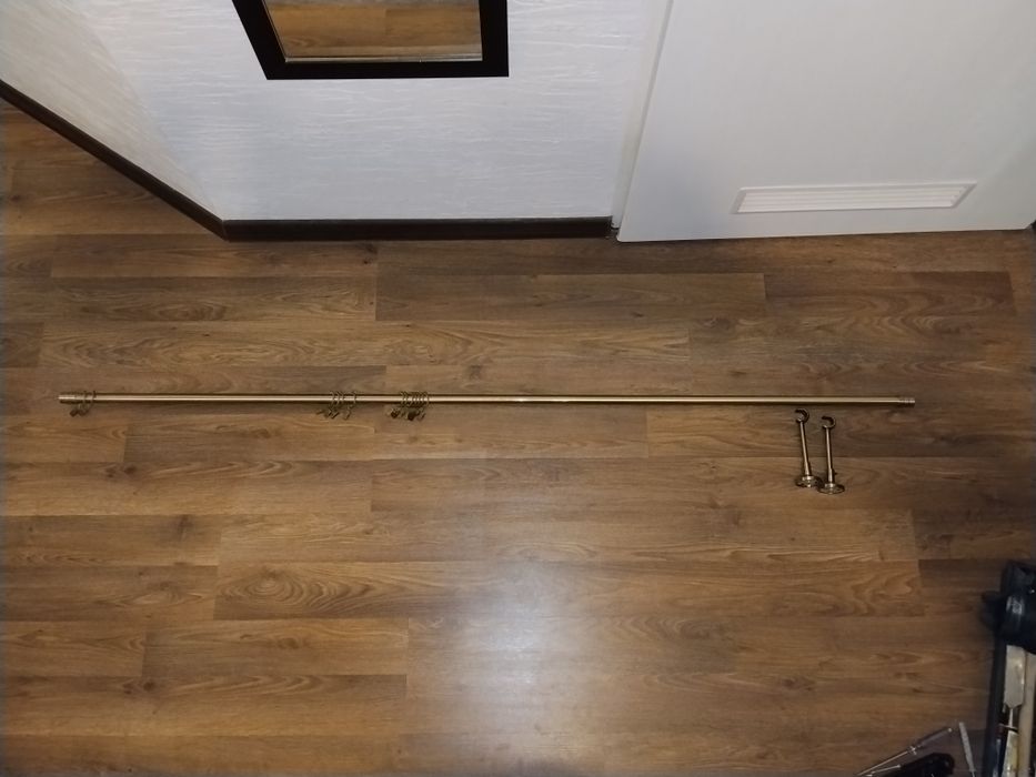 Karnisze drążkowe wymiary 165, 202 , 244 antyk mosiądz