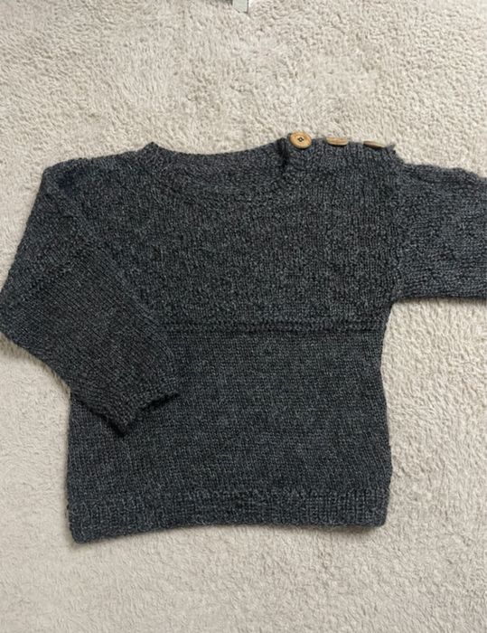 Sweter welniany alpaka handmade 86 92