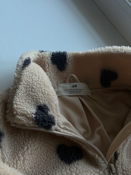Плюшева куртка 98-104 р h&m