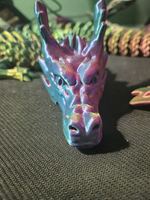 Рухливий дракон іграшка 88см надрукований на 3D-принтері