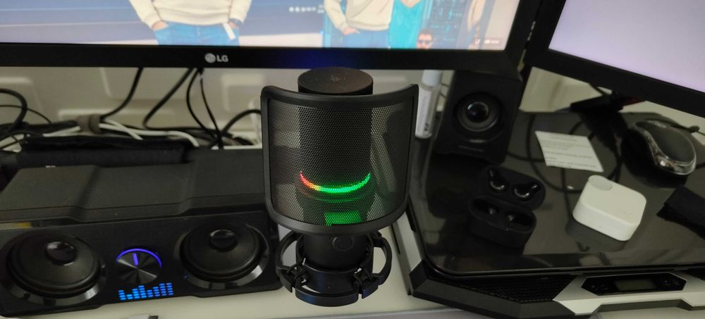 Microfone Mars Gaming MMIC-XT ARGB USB Preto