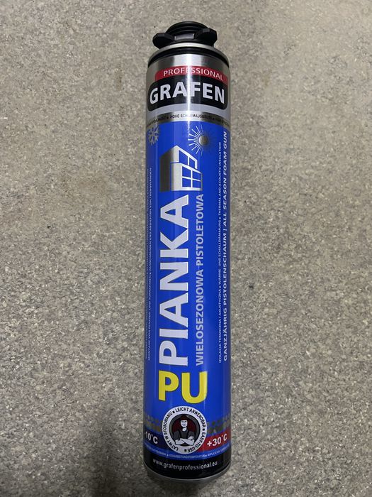 Piana poliuretanowa pistoletowa wielosezonowa, GRAFEN 750 ml