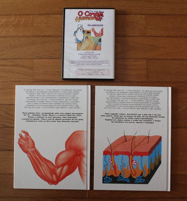 Livros + DVD "Era Uma Vez O Corpo Humano"