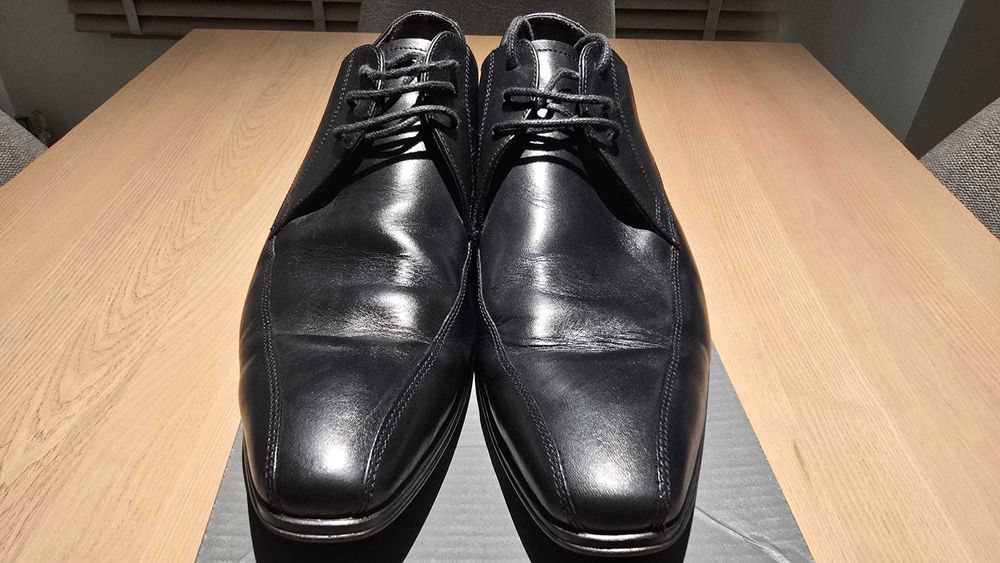 Buty męskie Bata skóra czarne roz. 40