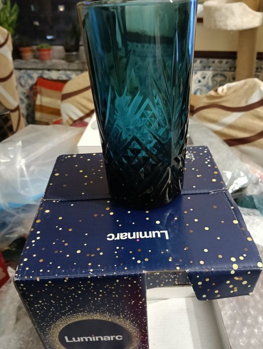 Cxa de 4 copos de vidro 380 ml