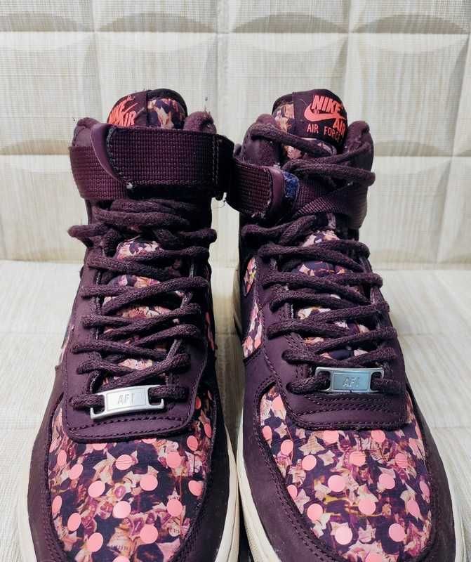 Nike Air Force One Mid Liberty Burgundy 38.5 stan bardzo dobry Warszawa Bemowo OLX.pl