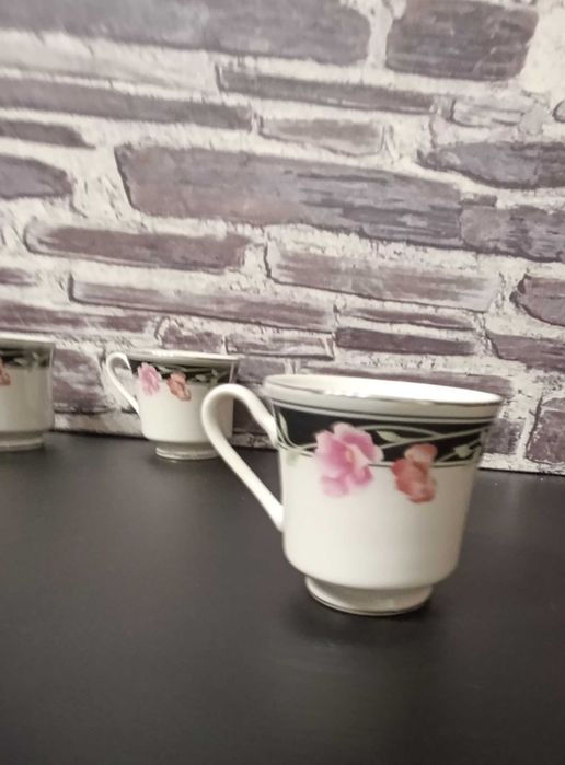 Antigas Chávenas Café Fina porcelana chinesa, orladas a dourado - 6