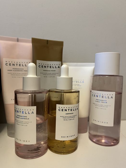 Zestaw kosmetykow do pielegnacji twarzy centella skin 1004