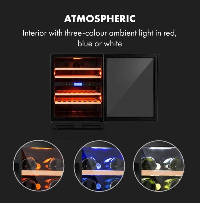 Lodówka do wina, winiarka dwustrefowa 43But. Klarstein  S-342