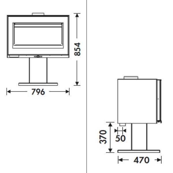 Salamandra Juan Panadero MAJA EcoDesign 7,2Kw