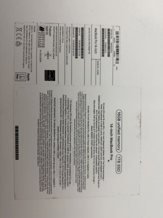 MacBook Pro 14” M1 Pro | 16GB RAM | 1TB SSD | Stan idealny + komplet