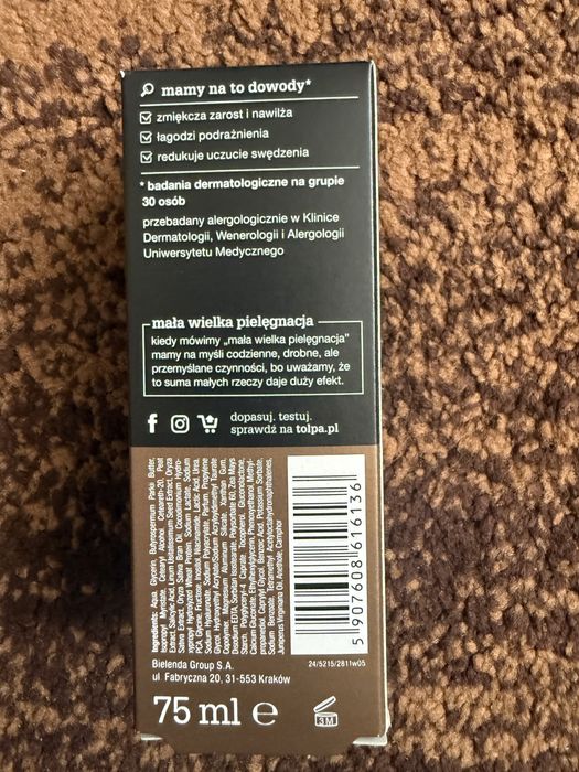 Tołpa barber balsam-żel do twarzy z zarostem i brodą