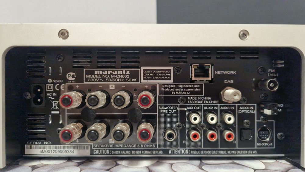 Marantz M-CR603 streamer/amplificador/leitor CD