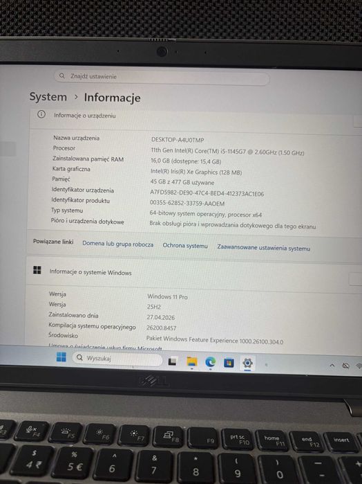 Laptop Dell Latitude 5420