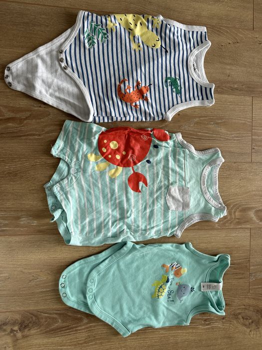 Zestaw body x3 morskie stworzenia