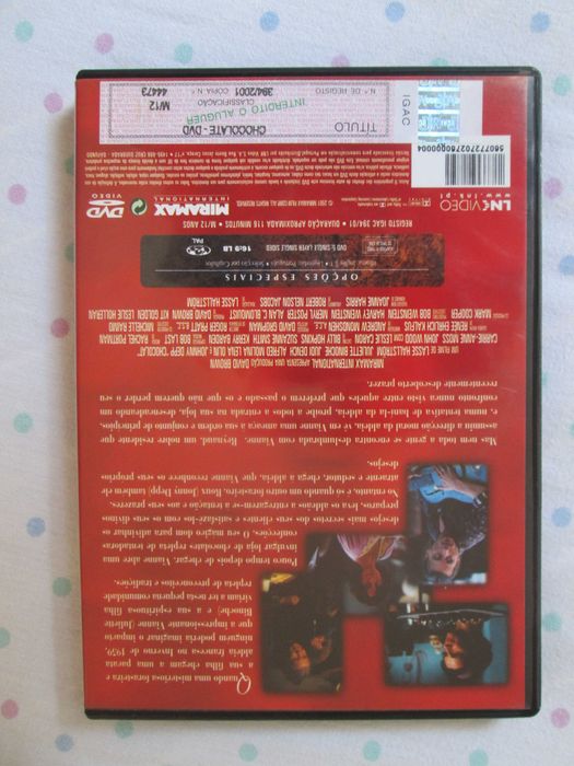 DVD Chocolate, Juliette Binoche, Lena Olin, Johnny Depp, Alfred Molina
