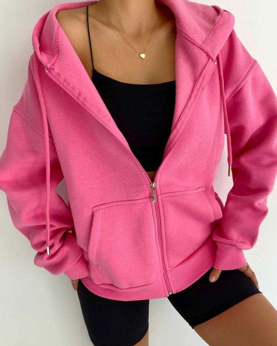 Жіноче тепле худі на змійці кофта за капюшоном НА ФЛІСІ з блискавкою