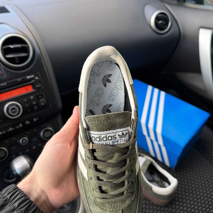 !SALE! Adidas Handball Spezial Khaki White Premium 37 38 39 40 41 42 43 44 45 адідас