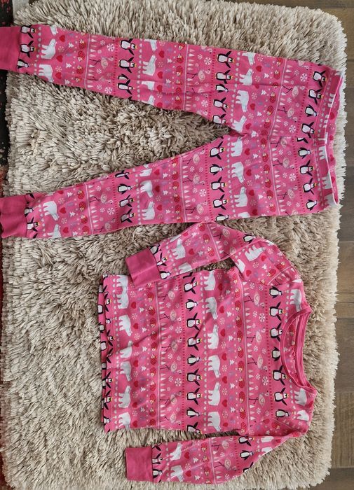 Піжама для дівчинки рожева 110 116