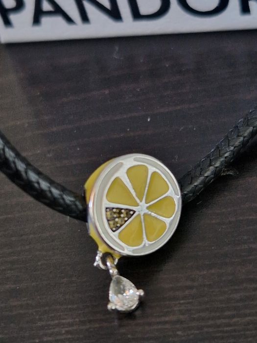 Charms  zawieszka cytryna  srebro 925