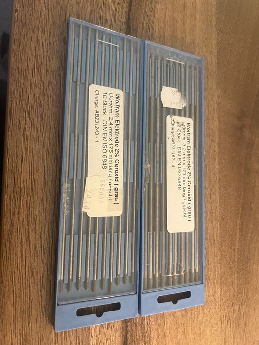 Elektrody wolframowe szare