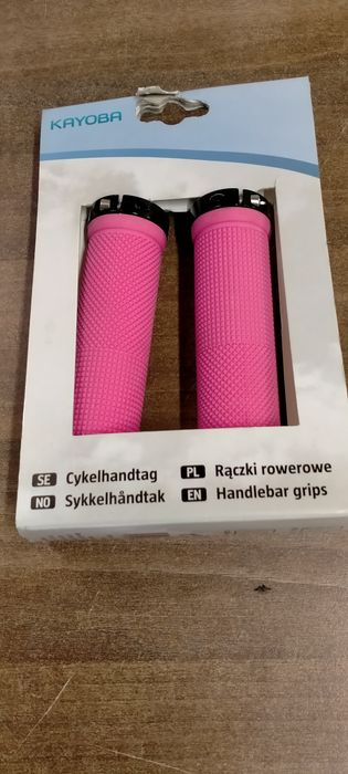 Rączki rowerowe różowe