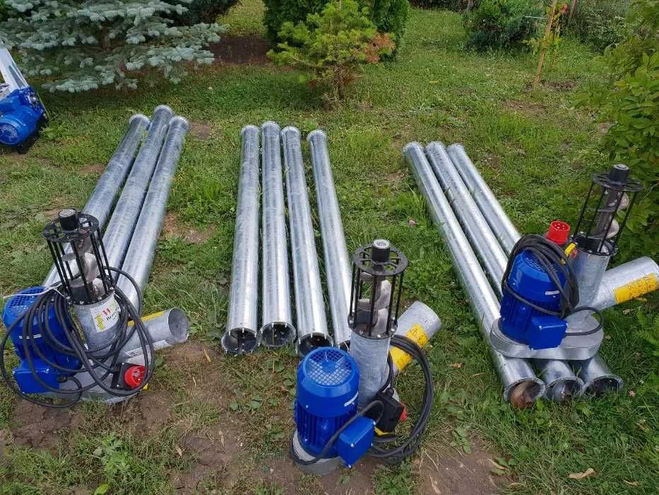 Przedłużka rura ocynk fi110# 140 do żmijka do zboża nowa Transport
